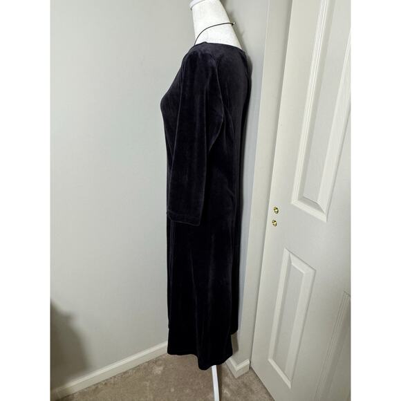 Vintage Velvet Whimsygoth 90s Long Dress - Picture 4 of 4